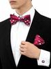 55 Styles Men Bow Tie Sets 3 Pcs Luxury Classic Stripe Pocket Square Cufflinks Paisley Floral Polka Dot Wedding Business