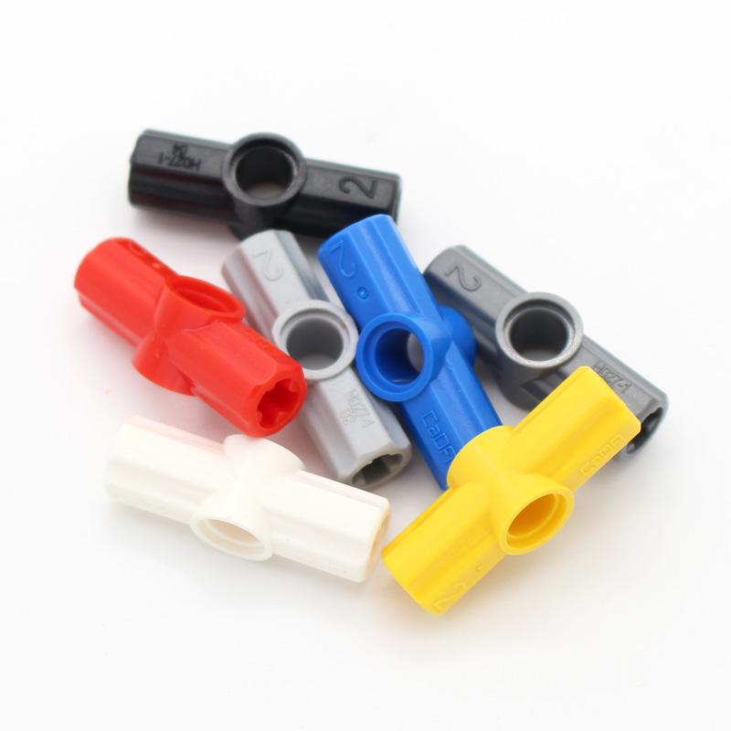 Non-Toxic 70Pcs Technology 32034 Axle And Pin Connector Angled 180 Degrees Bricks Building Blocks Diy Accessories Compatible With Toy