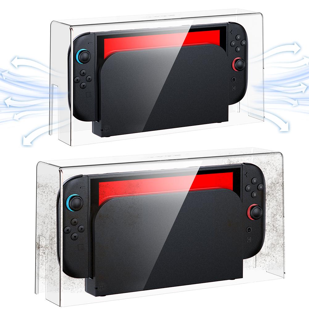 Transparent Display Box Protective Case Dust Guard for Nintendo Switch2 Accessories