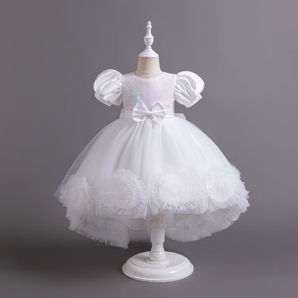 Пышное тюлевое платье принцессы для девочек на свадьбы, модные показы и выступления 90 cm