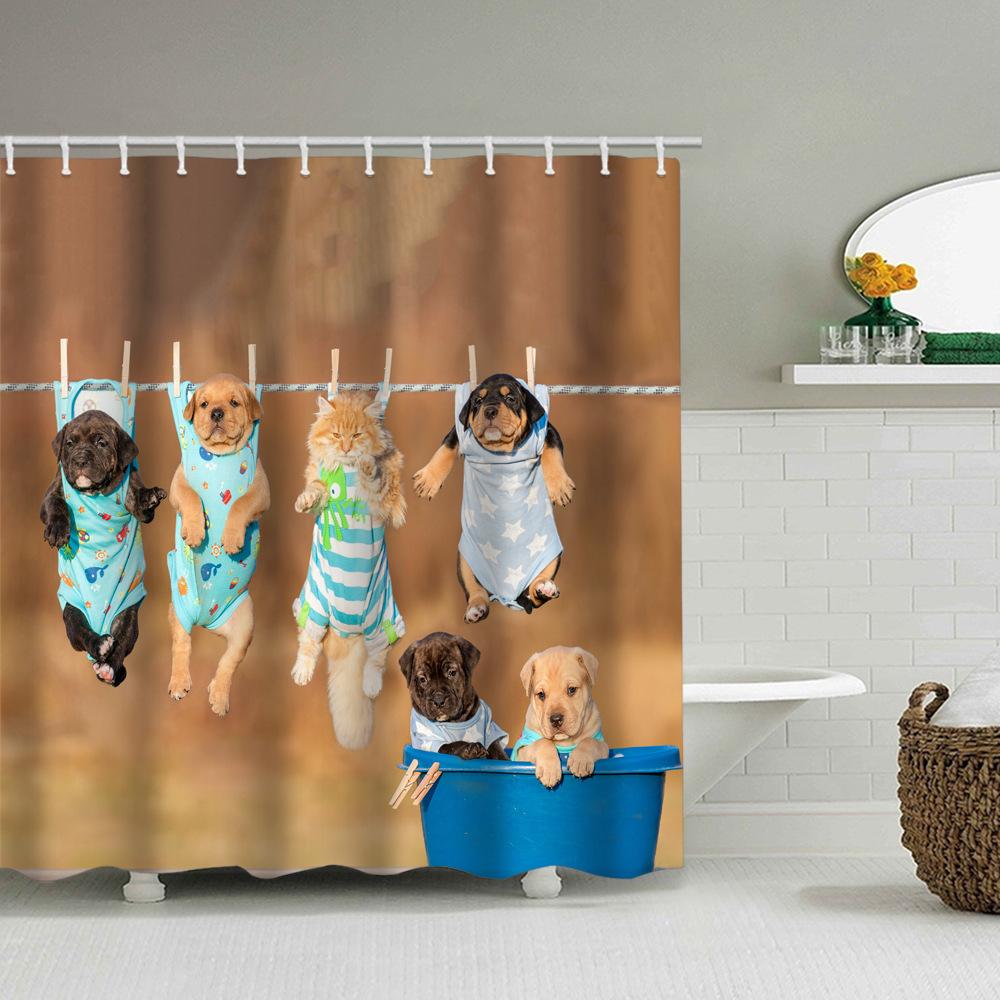 JINRUN Baie îngroșată, perdea impermeabilă, rezistentă la mucegai, perdea de duș, partiție de duș, perdea de duș, perdea de baie fără perforații