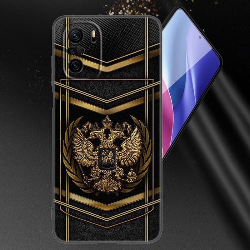 Russia Russian Flags Emblem Phone Case For Xiaomi Mi POCO X3 NFC GT M4 M3 12 11T 10T Pro A3 11 Lite NE 5G 12X 11i F3 Black Cover
