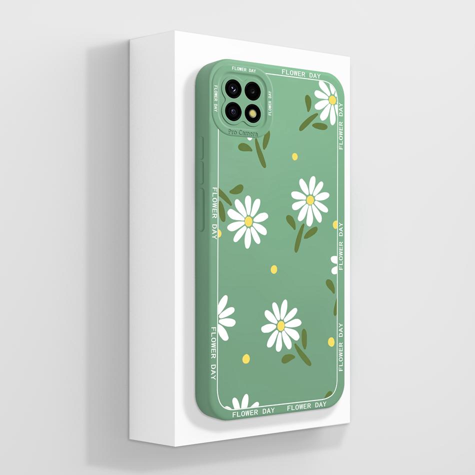 For Samsung Galaxy A22 5G F42 A22S Phone Case Cute Design Upgrade Camera Protection Soft Liquid Silicone Shockproof Back Cover