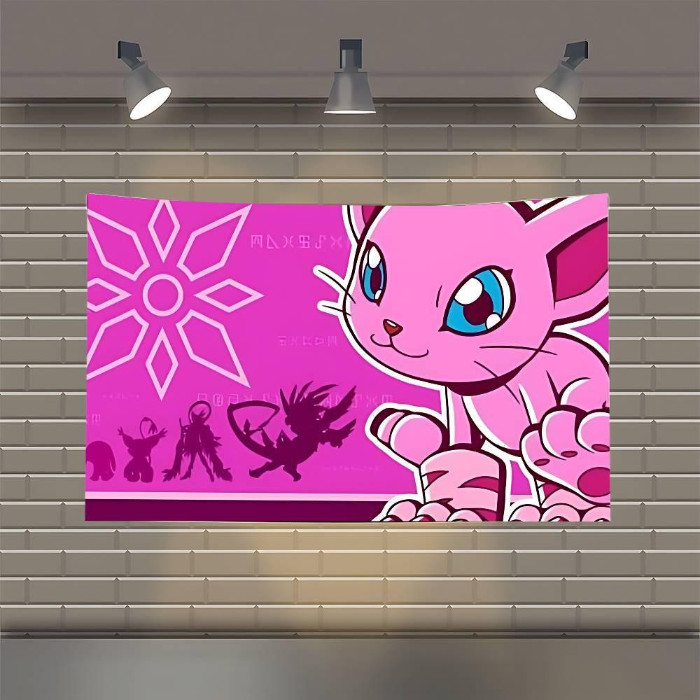 

DDigimon AAdventure Flag Flags Personalized Items Flags For Bedrooms Home Tapestry 74x94cm(29x37in)