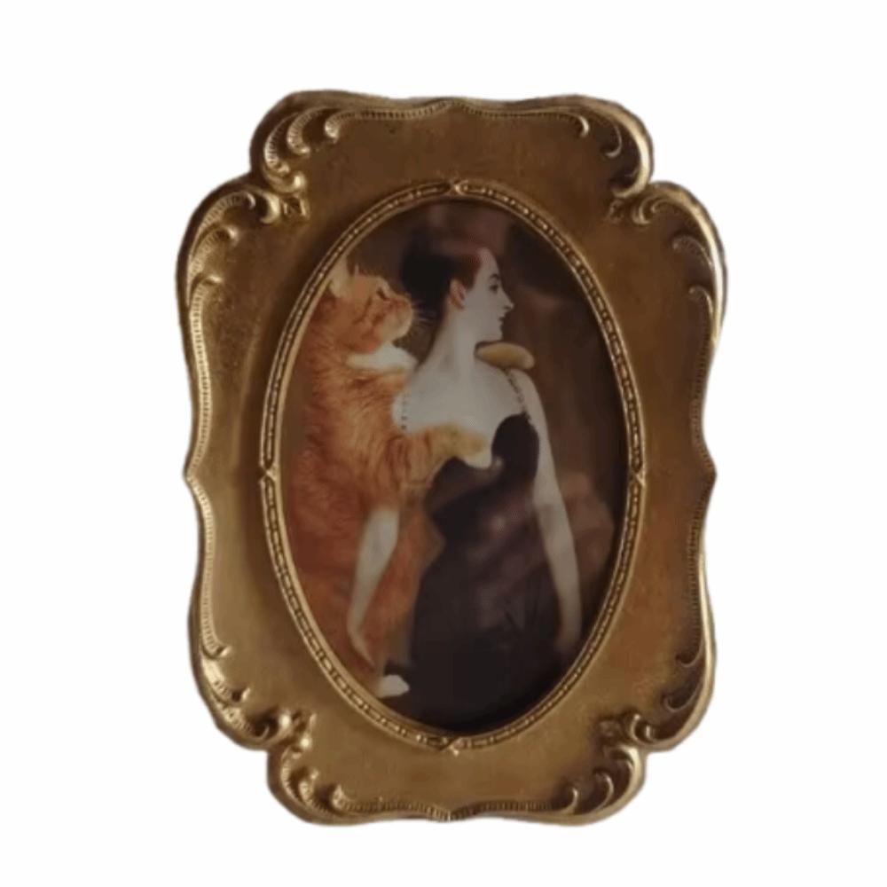 Exquisite European Style Vintage Photo Frames Gold Classical Resin Picture Frame Creative Retro Photo Frame Ornament Photo Props