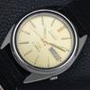 AUTOMATIC VINTAGE SEIKO 5 JAPAN 7019A MENS GOLDEN COLOR DIAL WATCH A702617-1 R209-a702617
