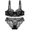 Neues beliebtes sexy durchsichtiges Spitzen-Unterwäsche-Anzug für Frauen mit kleinem Busen, ultradünne Schale, weicher Bügel, keine Polsterung, atmungsaktive BH-Abdeckung