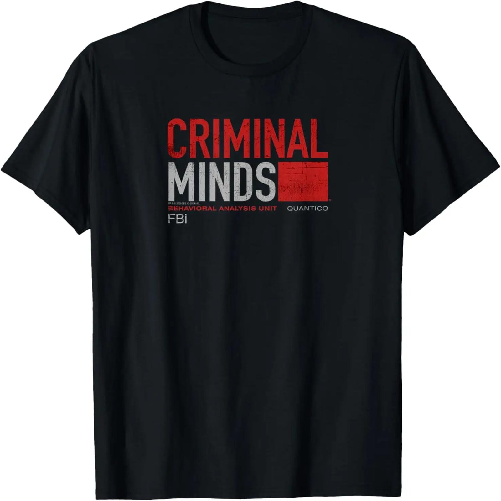 

Футболка Criminal Minds с эффектом потертости BAU Quantico XXXXXL чёрный