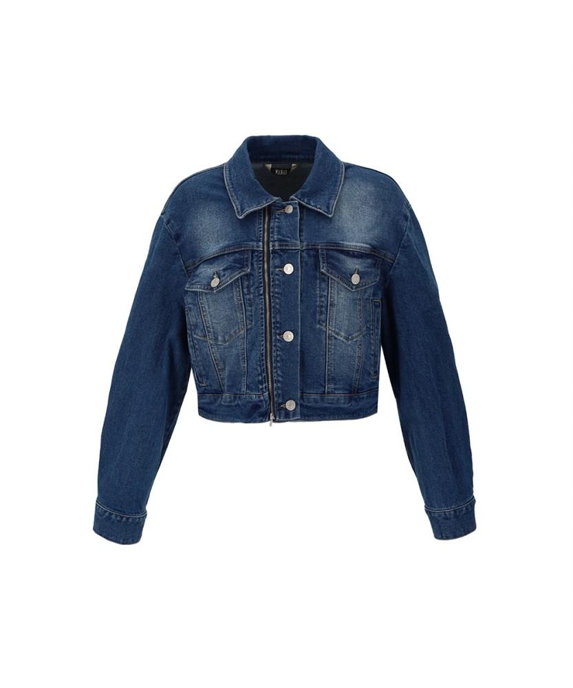 Visitinnewyork Slim Fit Indigo Denim Jacket (Va3Dj30)