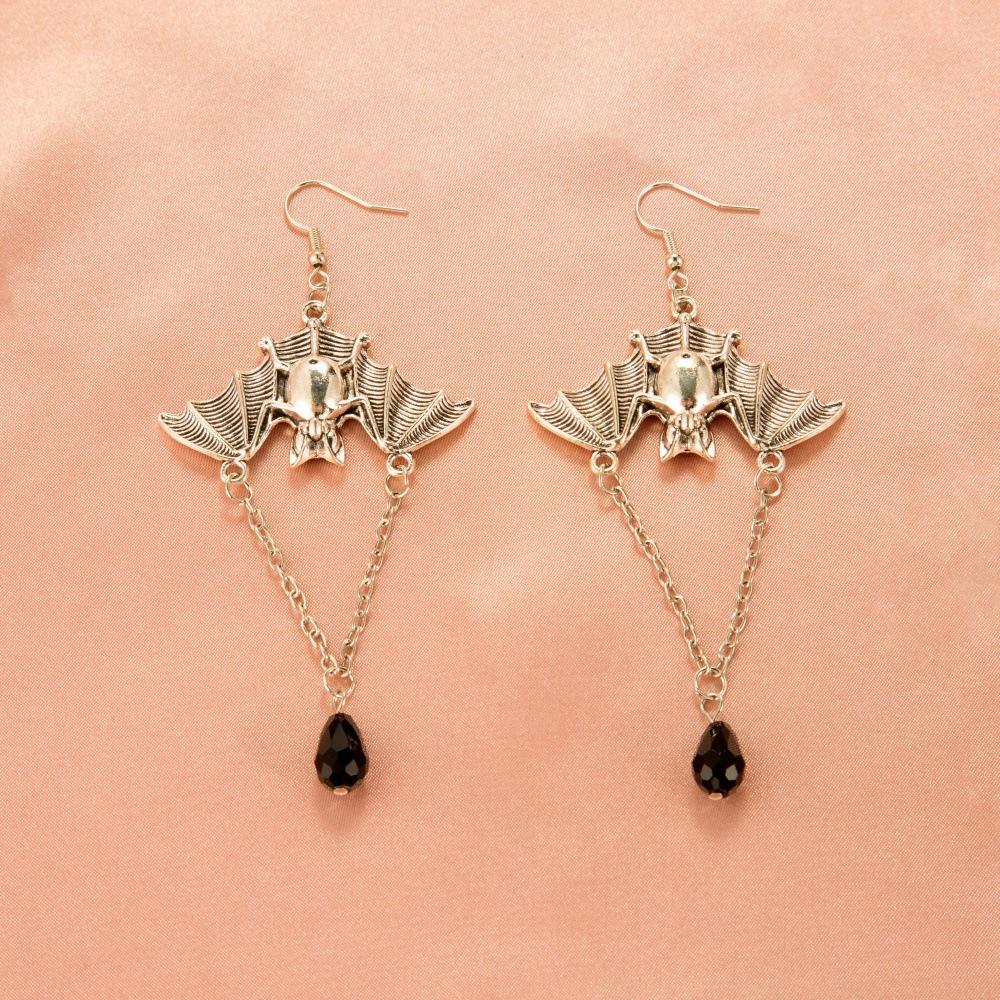 Unique Halloween Earrings: Creative Skull, Pumpkin, Bat, Fun Studs