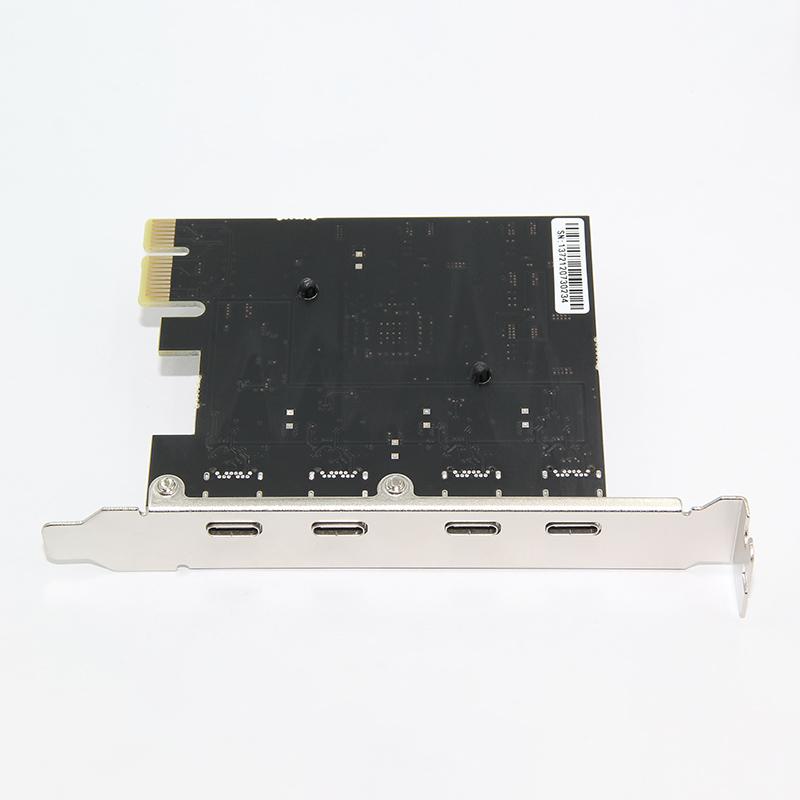 PCIE USB 3.1 GEN2 Type-E Expansion Card,10Gbps PCI Express 3.0 1X to 20Pin Front Panel Type C Connector for Windows 10/8