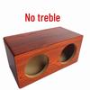 Dual 5-inch Wooden Car Audio Speaker Cabinet Subwoofer Box