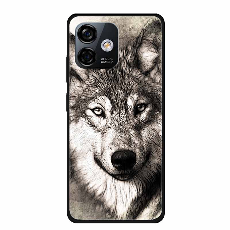 For Ulefone Note 16 Pro Case Animals Soft Silicone TPU Back Cover Phone Cases For Ulefone Note16 Pro 16Pro Bumper Wolf Fundas