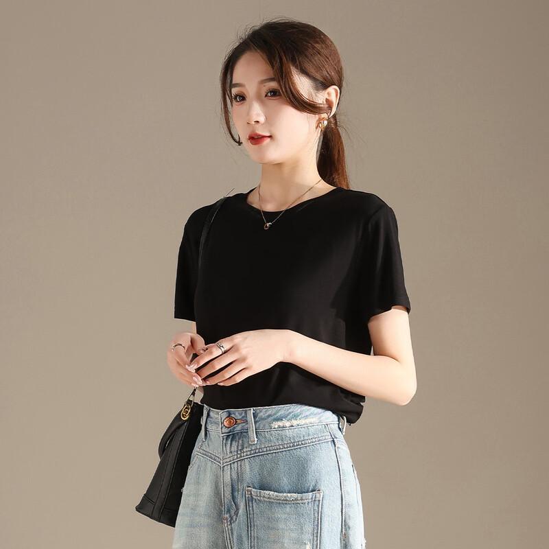 RAIN.CUN Women's Round Neck Short Sleeve T-shirt