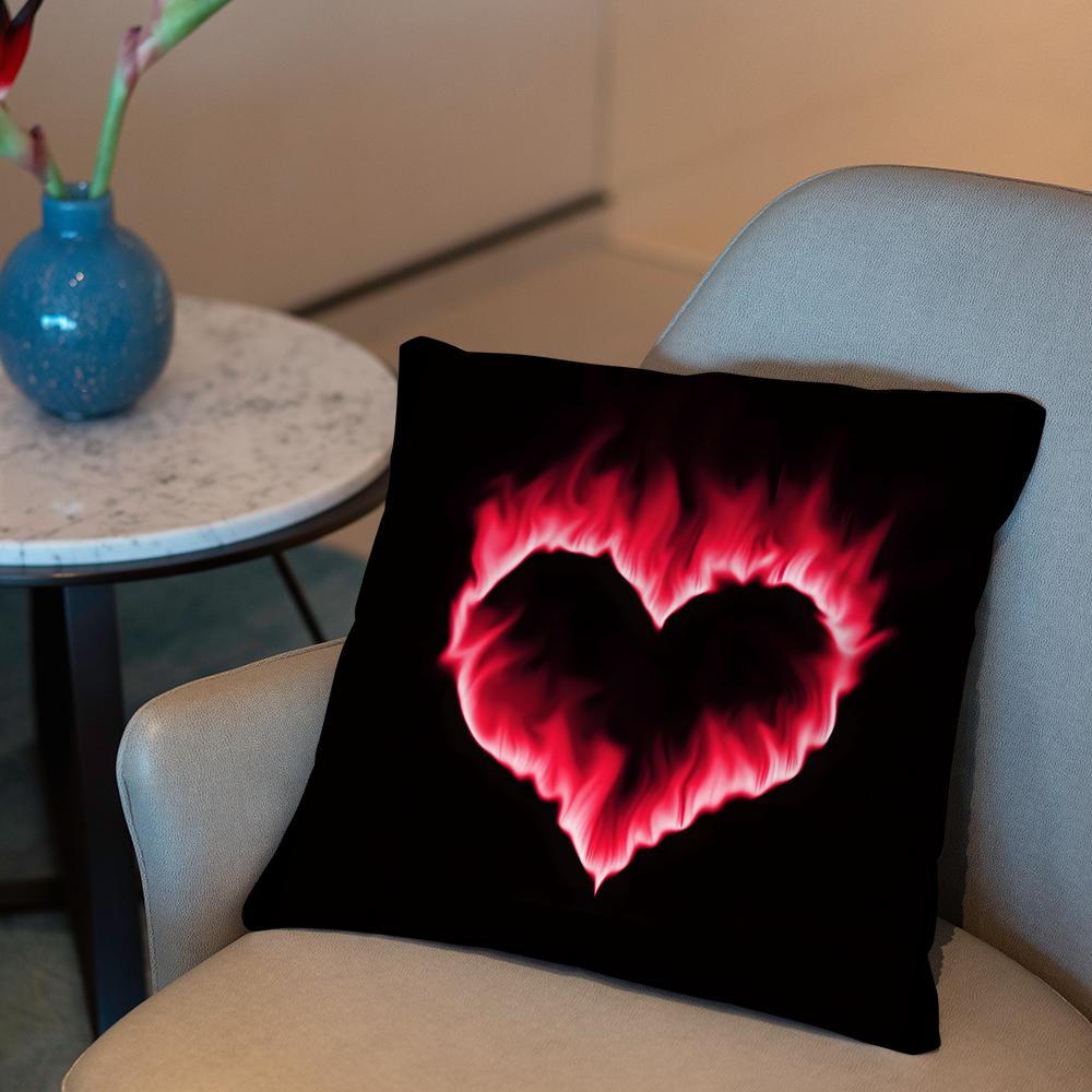 Dekoracja na Walentynki Poszewka na poduszkę 2 w 1 Dwustronna Pluszowa Poszewka na poduszkę | Samochód/Sofa/Łóżko | Idealny Prezent