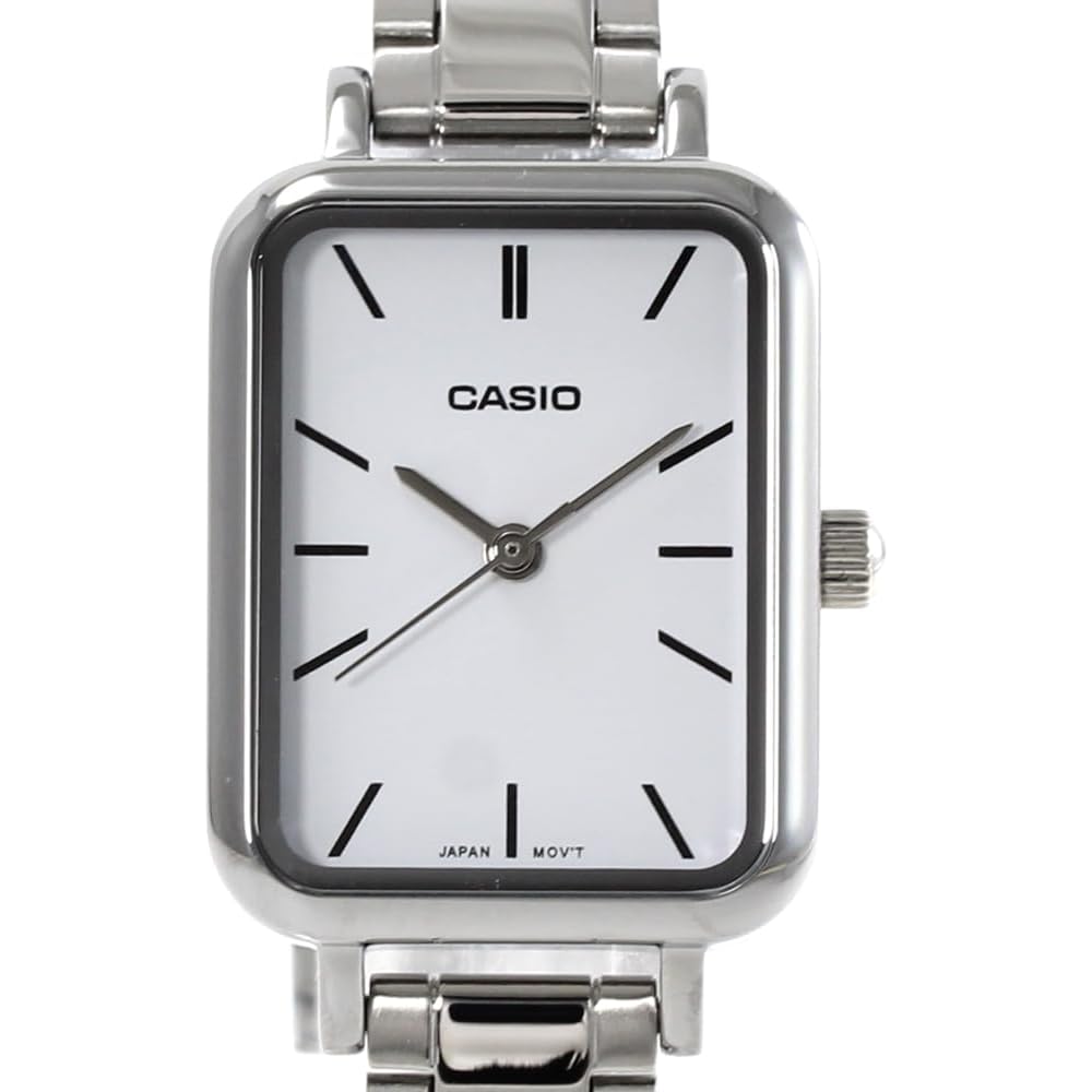 CASIO Casio Standard Cheap Casio Watch for Women, Brass Metal, Silver/White, LTP-V009D-7E [Parallel Import]