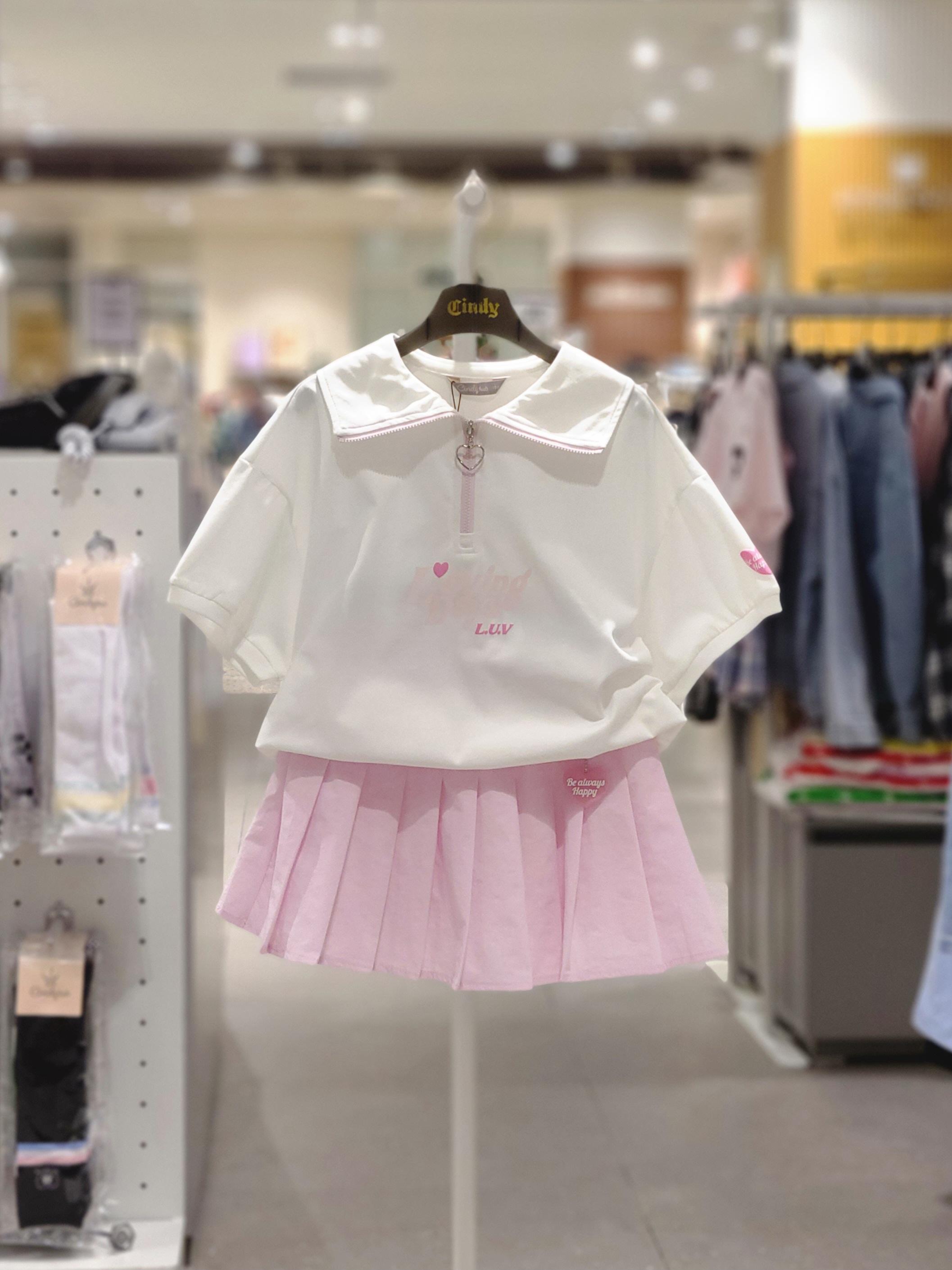 Cindy Kids Mungle Sporty Skirt Set 120 светло-розовый