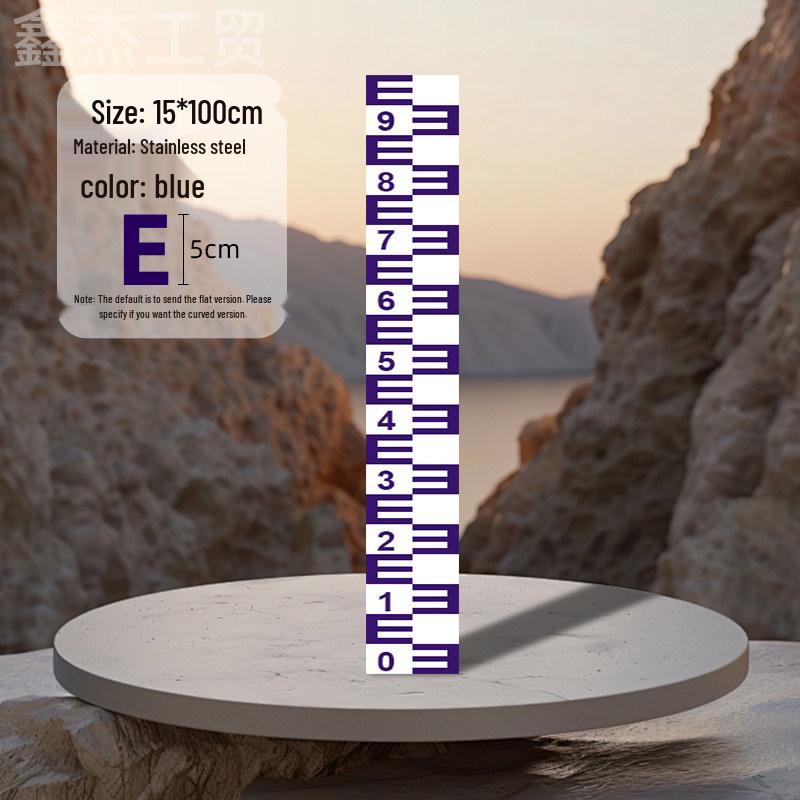 Stainless Steel & Aluminum Water Depth Measuring Ruler