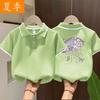 Summer Girls Fashion Polo Shirt Short Sleeve Collar T-Shirt For Big Kids Casual Top