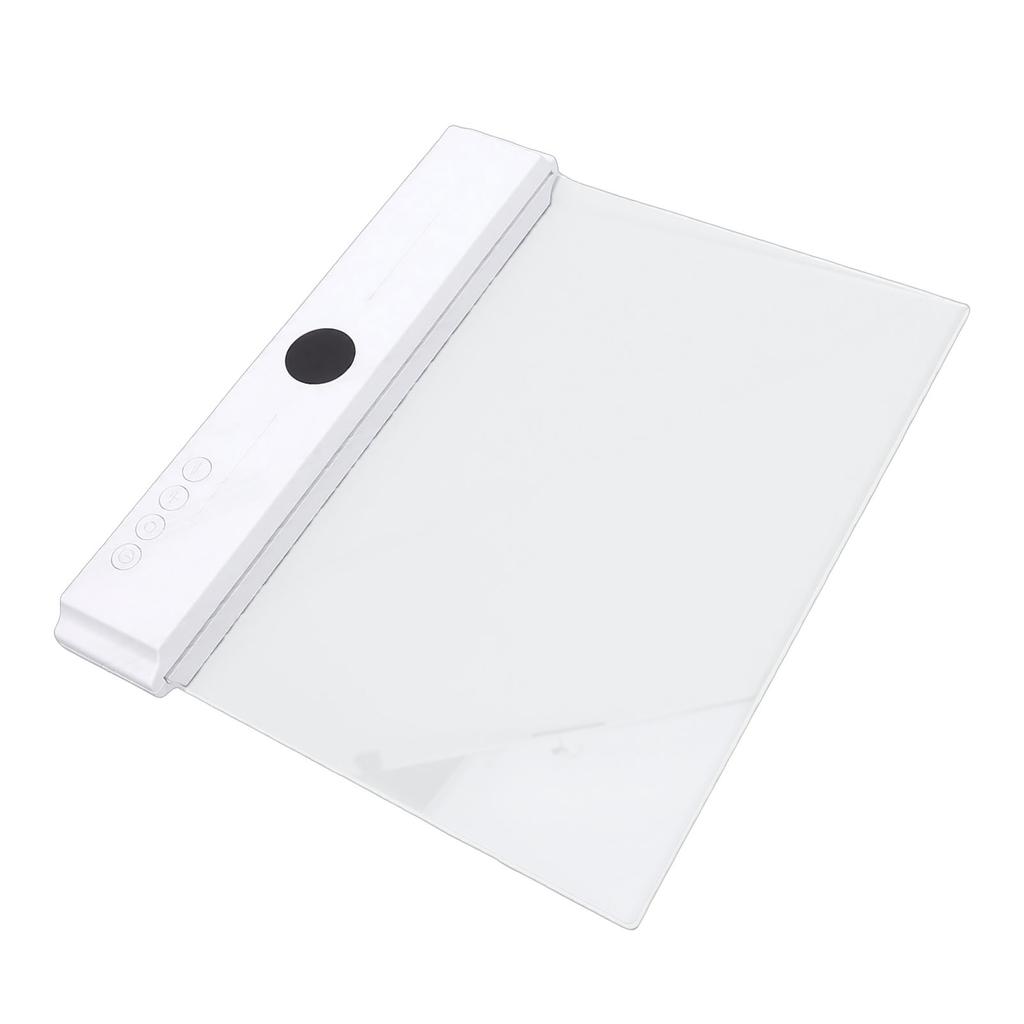 Luz de Leitura Plana LED 3W 3 Temperaturas de Cor Dimerizável Contínuo Painel Transparente Luminária de Placa com Temporizador para Leitura Noturna