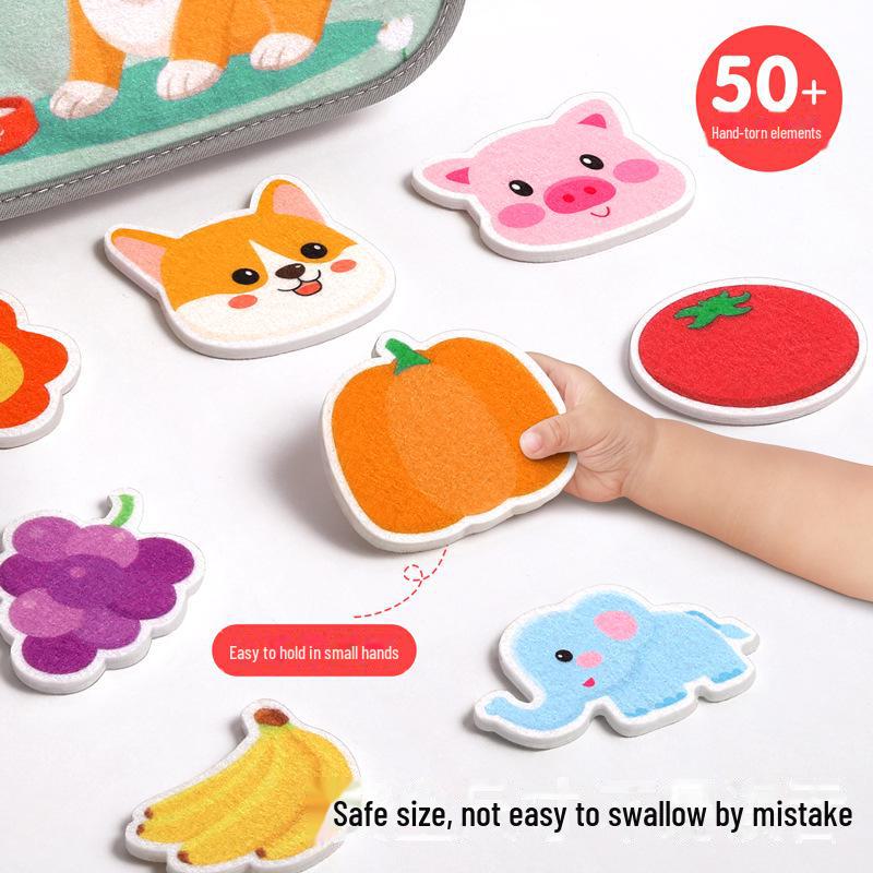 Tear-Resistant Baby Cloth Book: Chewable & Durable for Infants 0-3 Years, Early Learning Quiet Book.