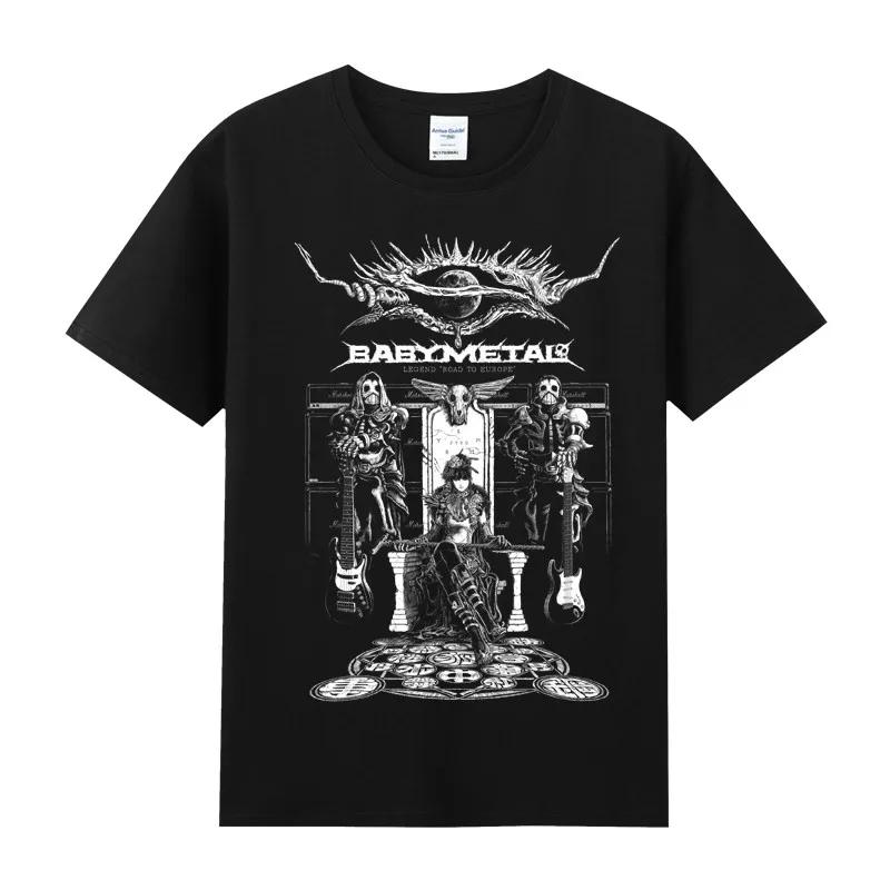 Hot Sale Summer Luxury  Pure Cotton Tee O Neck Short Sleeve Men's T-shirt Hip Hop Metal Rock  Clothes Women Tops