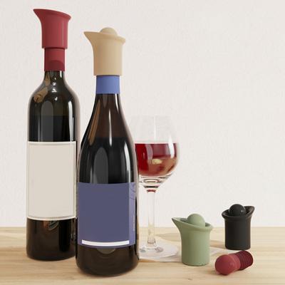 Silicone Wine Stopper Champagne Bottle Stoppers BPA-Free Reusable Wine Corks Leak Proof Wine Accessories