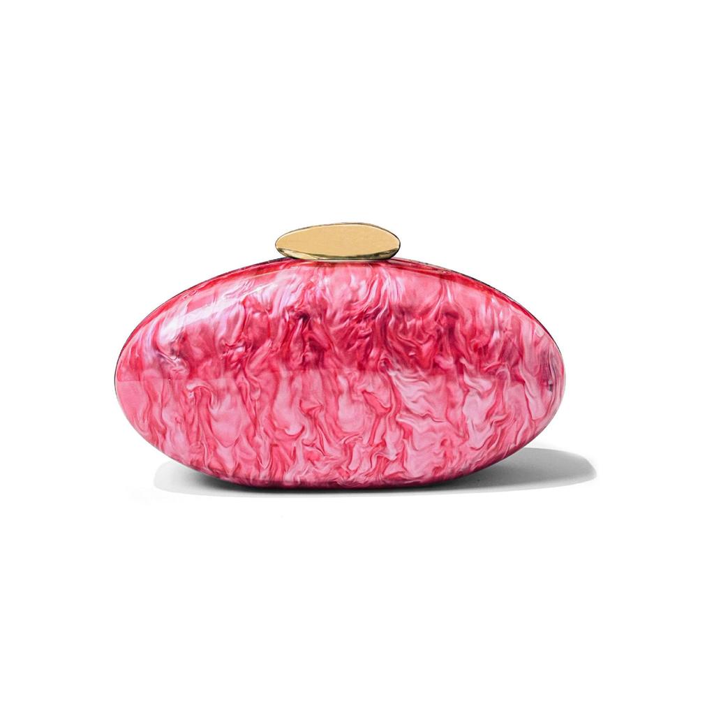 Podzimní móda 2024, akrylová lesklá večerní kabelka v evropském a americkém stylu - kabelka přes rameno ve tvaru husího vejce