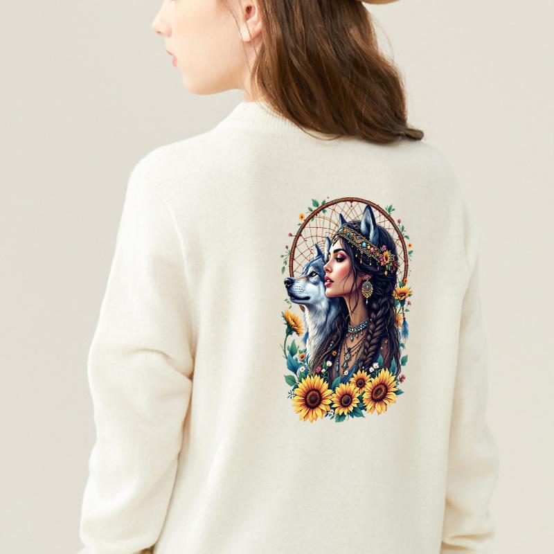 Hitzetransfer Aufkleber Prinzessin Mädchen Tier T-Shirt Heißpresse Applikation DIY Hoodies Kleidung Aufkleber Aufbügler