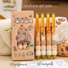 Capybara Soft Grip 0.5mm Black Ink Quick-Dry Pen for Students