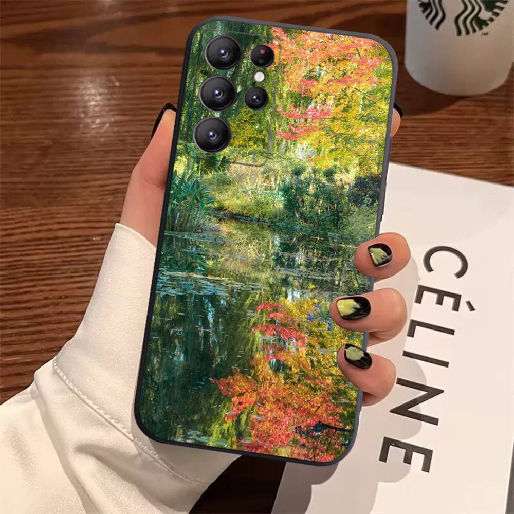 Claude Monet Impressionism Painter Case For Samsung Galaxy Case S25 S23 S22 S21 S30 S20 S10 Ultra Plus FE TPU Soft Cover