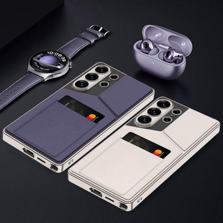 Rotor Bracket Recessed Card Bag Magnetic Phone Case For Samsung Galaxy S26 Ultra 5G, Full Coverage Anti-Fingerprint Shockproof Protective Cover