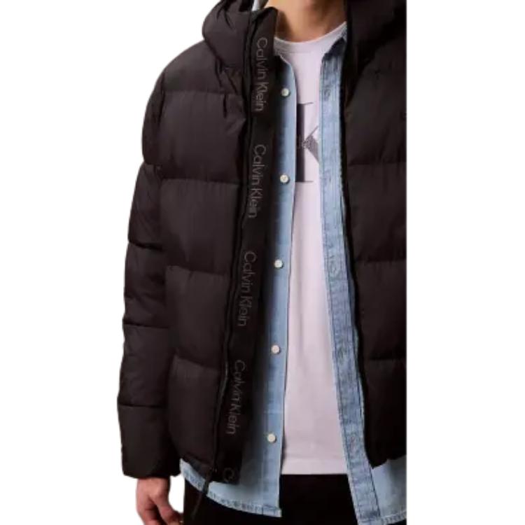 Calvin Klein Comfortable Casual Minimalist Long Sleeve Cotton Jacket Men Jacket Black 40EM193-001