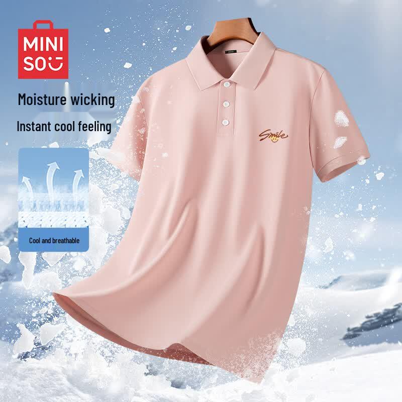 MINISO Men s Quick-Dry Loose Fit Polo Shirt XL