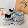 Fashion New Autumn Style Comfortable and Fashionable Sports Shoes Round-toe Lace-up Casual Thick-soled Heightening Mesh Women's Shoes