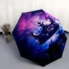1pc Crown Reflection Fantasy Umbrella with Plastic Handle,Suitable for All Seasons UmbrellaPT594