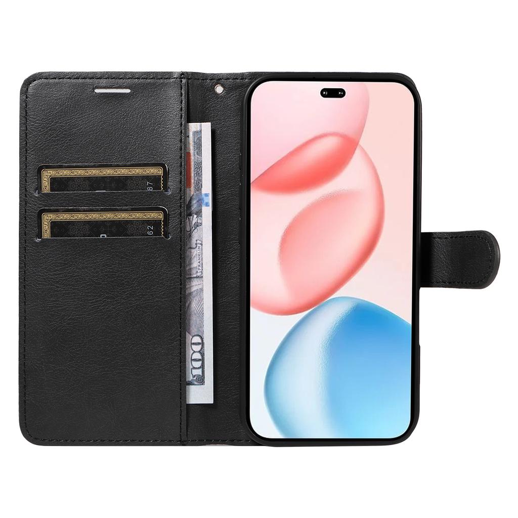 For Honor 400 Pro 5G (Global) Leather Wallet Case with Strap Solid Color Phone Stand Cover