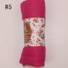 Muslim Women Solid Color Scarf Shawl Cotton Crinkle Hijab