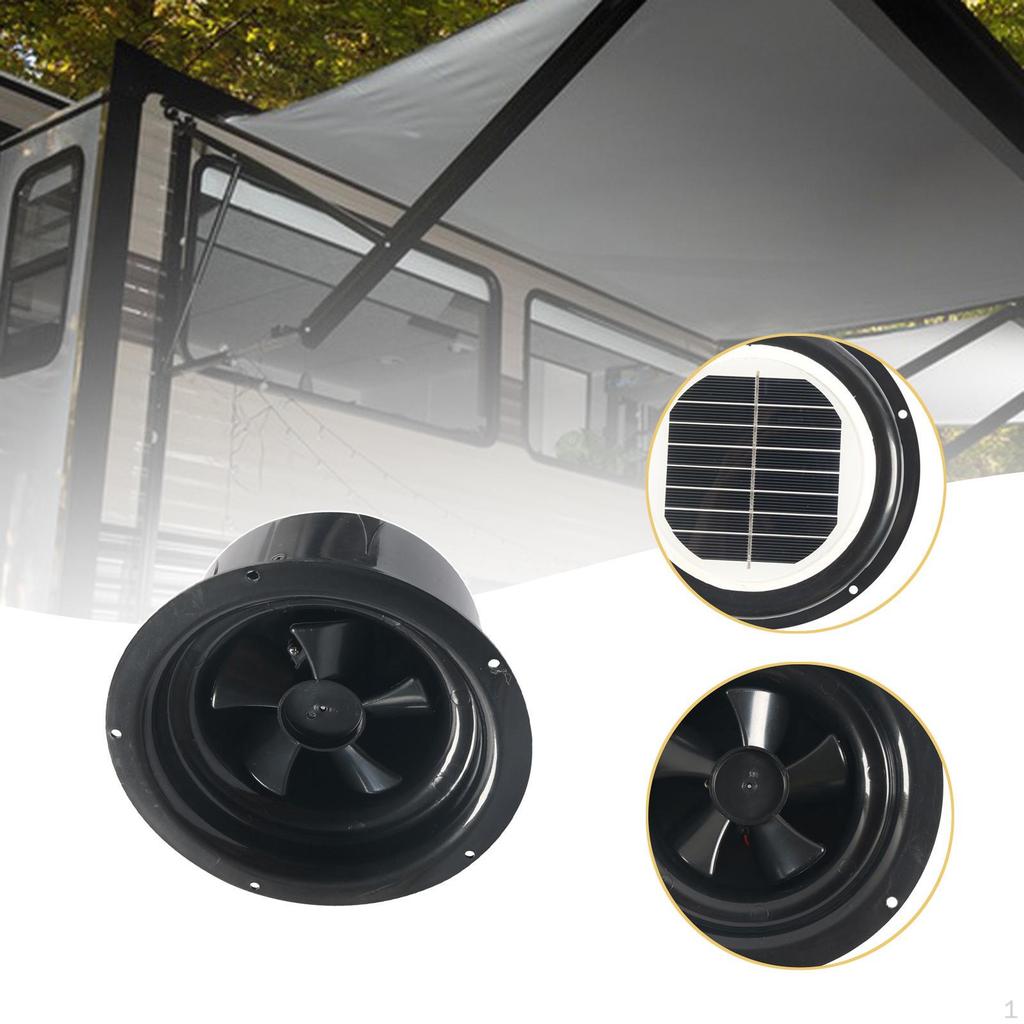Ventilation Fan Accessories 2.4V Solar Powered Energy Saving Easy To Install Ceiling for Trailer