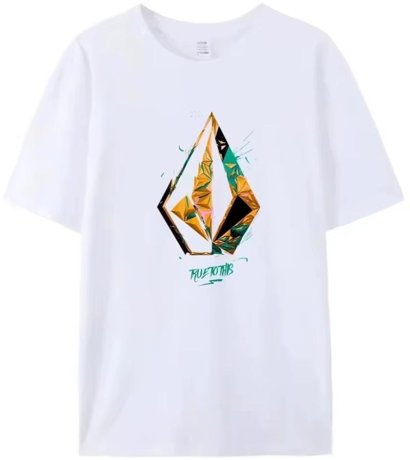 Summer New Cotton Tshirt Suitable For Both Unisex And Unisex Luxurious And Fashionable Top Casual Short Sleeved Shirt