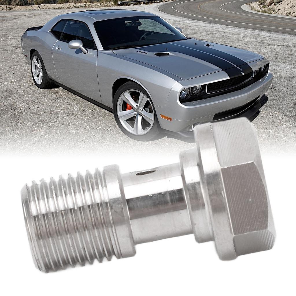 7/16in‑24 Banjo Bolt with 1.5mm Restrictor Stainless Steel for Brake Lines Clutch Lines Turbo Oil Feed