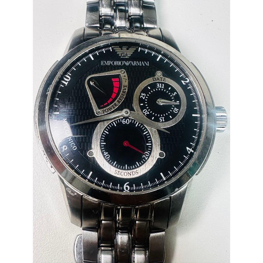 Used EMPORIO ARMANI automatic watch black repair required