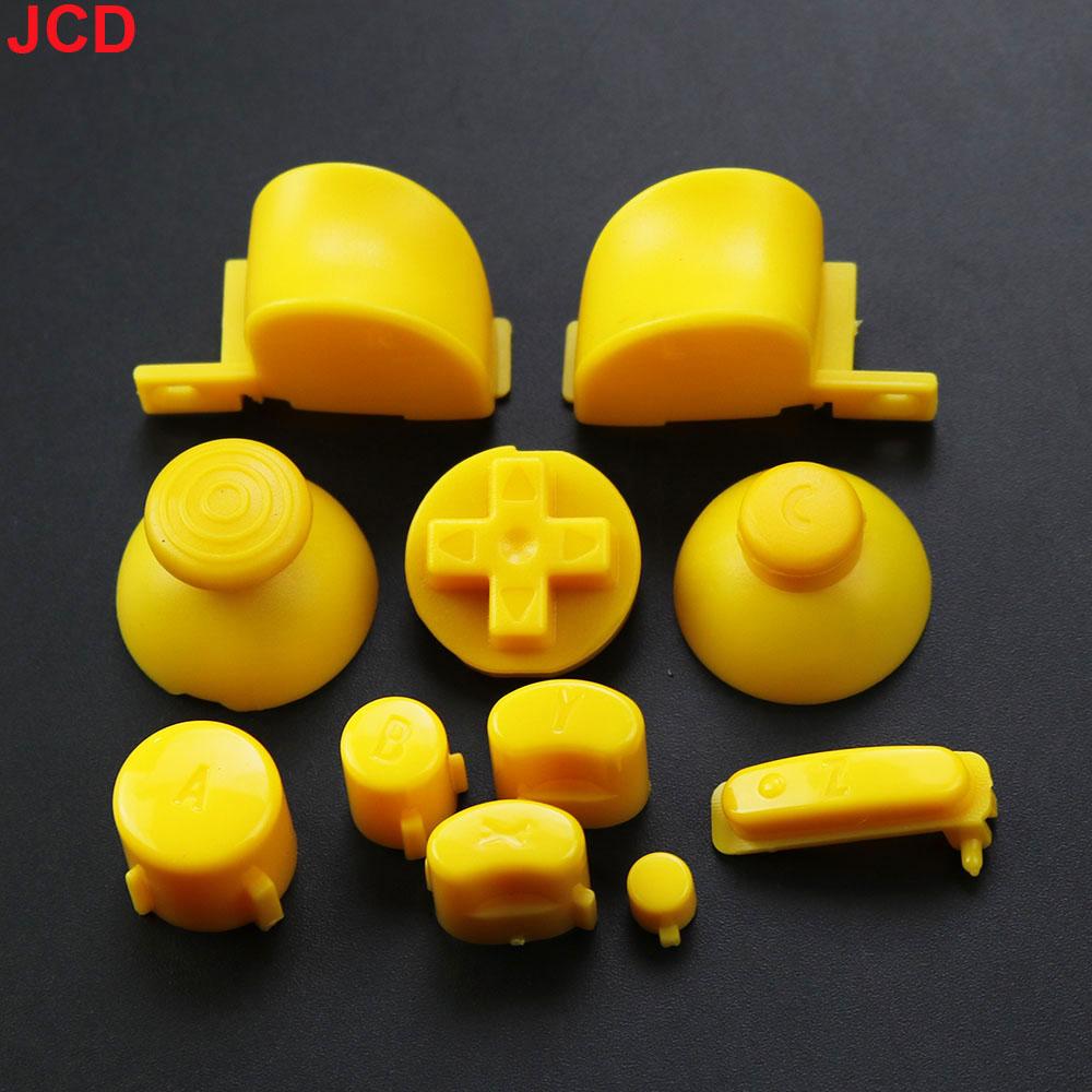 JCD 1 ensemble Ensemble complet Boutons Claviers L R ABXY Z Avec Capuchons de Joysticks 3D Pour GameCube Pour NGC Boutons Directionnels Boutons Marche Arrêt Remplacement
