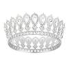 European Princess Queen Tiara King Tiaras Crystal Full Crown Baroque Pageant Crowns  Cake Topper