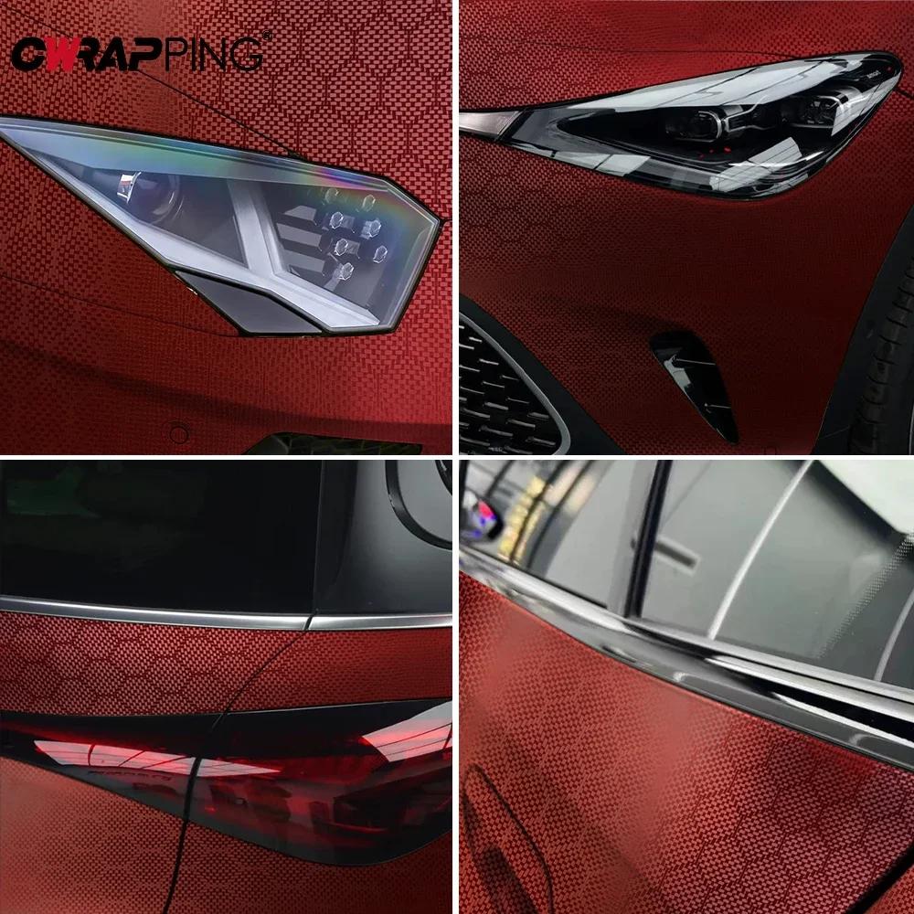Car Color Changing Film Gear Panel Body Matte Carbon Fiber Forged Film Waterproof Scratch-proof Bubble-free Auto Vinyl Glue
