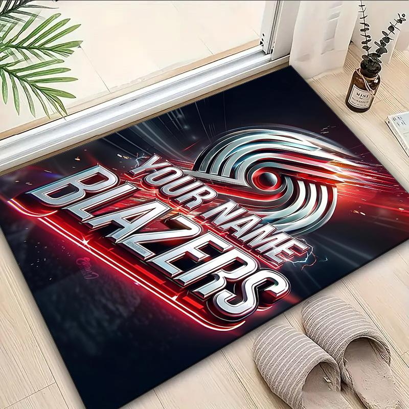 Custom Name Rug Trail Blazers Logo Area Rug Suitable for Indoor And Outdoor,Carpets for Homes, Offices,Living Rooms,Home Decor,Christmas Gift