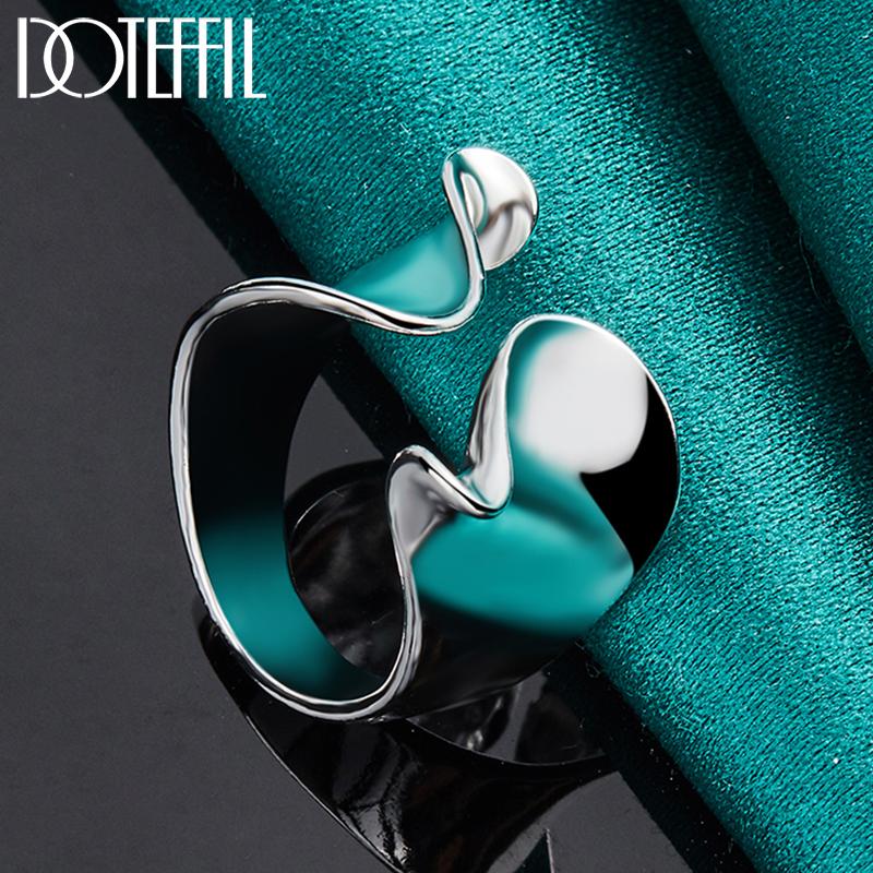 Smooth Open Ring Silver Fashion Jewelry
