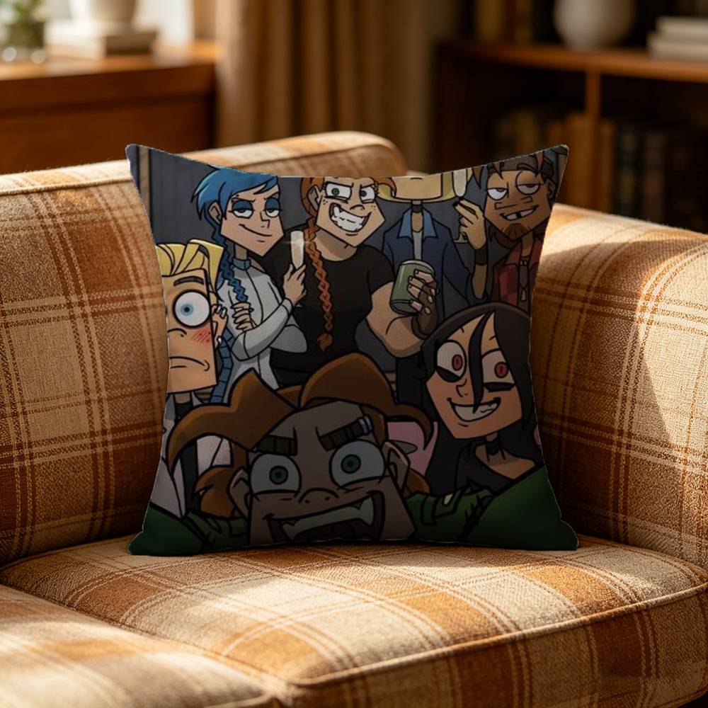 CCartoon MMetal Family Pillow Case Pattern Printed Pillowcase For Living Room Sofa Cushion Cover