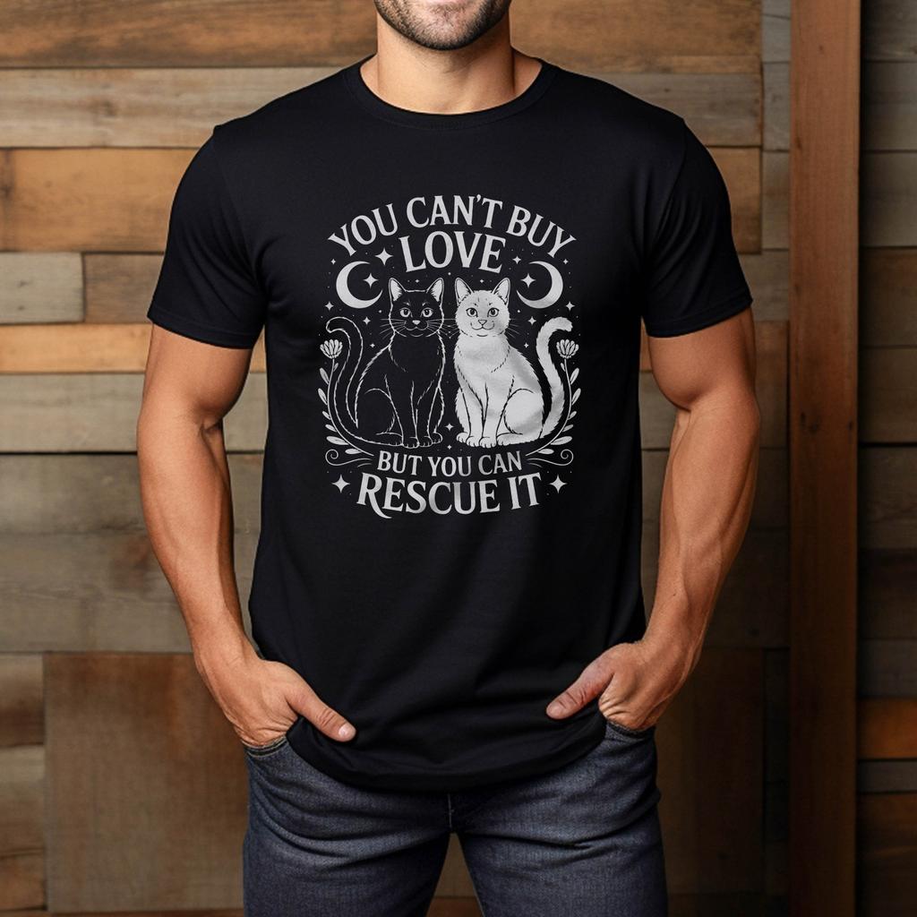 Cat Rescue Sayings For Feral Kitten Animal Rescuer T-Shirt