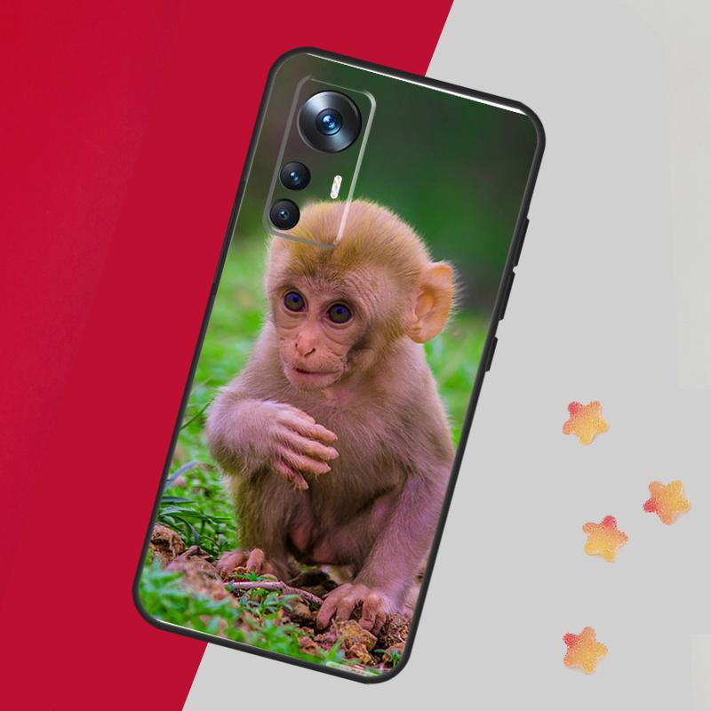 Cute Baby Monkey Animal Case For Xiaomi 14T 11T 12T 13T 15 Pro 13 14 Ultra Cover For POCO F7 F5 F6 X3 X5 X6 X7 Pro